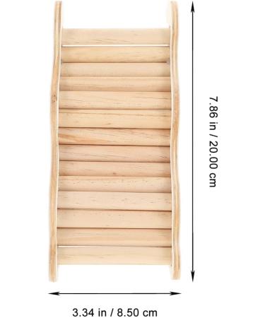 Scicalife Wood Hamster Ladder & Climbing Toys - 12cm Rabbit Bridge & Bird Playground Swing - Buy Online on GoSupps.com