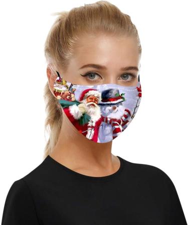 Riou 5-Piece Washable Cotton Face Covering - Breathable Dustproof Mouth & Nose Protection for Men & Women (Z-4) - Buy Online on GoSupps.com
