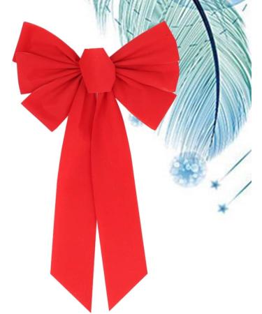 Ciieeo 4-Piece Large Red Christmas Tree Top Bow Set | Perfect Holiday Decoration for Trees & Gardens - Buy Online on GoSupps.com