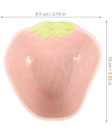 POPETPOP Ceramic Hamster Feeding Bowls Strawberry Pattern Hamster Food Bowl for Guinea Pig Rodent Rat Gerbil Cavy (random color) - Buy Online on GoSupps.com