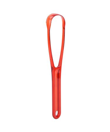 Tongue scraper hygiene brush mouth tongue brush for breath for men women adults (red)