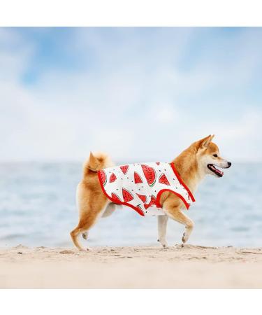 Buy 2 Piece Cotton Dog T-Shirts | Breathable & Lightweight Summer Vests for Small Dogs | Cute Fruit Prints for Chihuahuas & Puppies - Buy Online on GoSupps.com