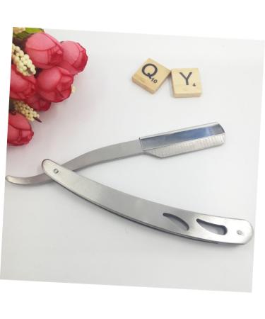 Beavorty Stainless Steel Hairdresser Razor & Mustache Scissors Set - Precision Trimming Tools for Men - Buy Online on GoSupps.com