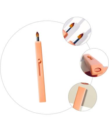 DOITOOL 1pc Retractable Lip Brush Eye Shadow Lipstick Brush Flat Concealer Brush Cosmetics Brush Tool Makeup Tool Plastic Travel Applicator Brush Portable - Buy Online on GoSupps.com