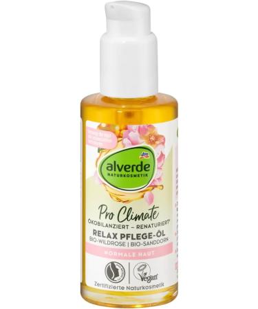 alverde NATURKOSMETIK Relax care oil wild rose sea buckthorn 100 ml - Buy Online on GoSupps.com