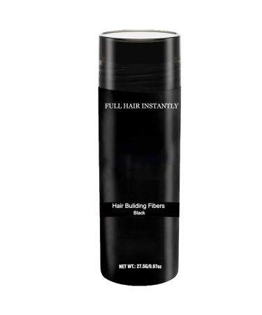 Hair Fibres Black Thick Fiber Hair Fibres For Instant Thicking Hair Building Fibres For Men & Women Hair Thickening Powder For Bald Spots & Thinning Hair Fuller Hairline Concealer