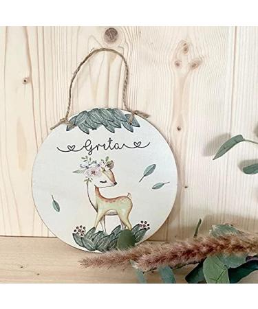Personalized Wooden Name Sign for Children s Room | Deer Motif | Unique Gift for Girls - Greta - Buy Online on GoSupps.com