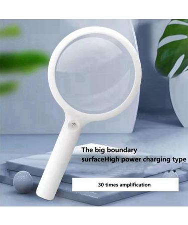 Tovmekdjn Optical Aspheric Magnifying Glass with 20 LED Lights with Light Reading Magnifying Glass Rechargeable - Buy Online on GoSupps.com