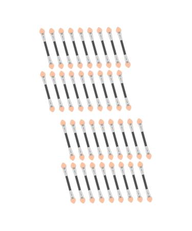 FOMIYES 100 Pcs Makeup Sponge Tipped Oval Makeup Tool Eyeshadow Applicator Makeup Brush Eyeliner Double Head 8x1cmx2pcs Pinkx2pcs