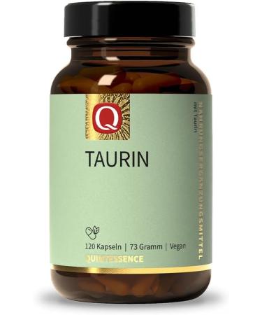Quintessence Taurin capsules 500 mg per capsule 120 pieces - vegan 100% pure without flow and release agent excellent quality and bioavailability - Buy Online on GoSupps.com