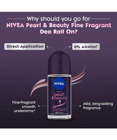 Underarm Roll On Women Deodorant - Pearl & Beauty Fine Fragrance 50 ml | Smooth Beautiful Underarms - Buy Online on GoSupps.com