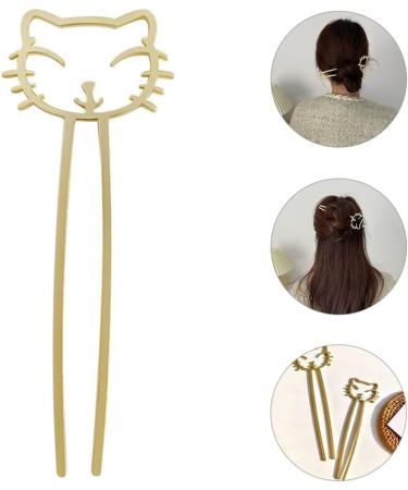 minkissy Cute Cute Hairpin Cat Hair Clips Cat Hair Pin Women Hair Accessories Retro Hairpin Girl Hair Accessories Cute Hair Clips for Women Hair Bun Hair Fork Lazy Wind Miss Alloy - Buy Online on GoSupps.com