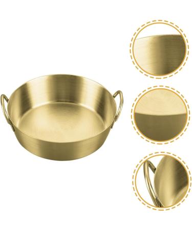 Alipis Amphora Snack Plate Tomato Stainless Steel Round re-usable 13.7x12.2CM Gold - Buy Online on GoSupps.com