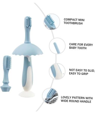 Anneomas Infant Training Toothbrush Set - Silicone Baby Toothbrush for Gentle Teeth Cleaning & Dental Hygiene - Buy Online on GoSupps.com