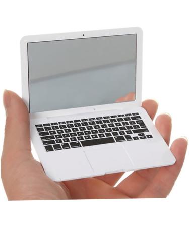 Small Mirror Compact 1PC Laptop Shaped Makeup Mirror Mini Pocket Mirror Portable Compact Makeup Mirror Cosmetic Beauty Tool For Travel Use(White) - Buy Online on GoSupps.com