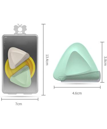 Buy Stainless Steel Facial Trimmer - Portable 2x Triangle Eyebrow Razor for Precision Grooming - Buy Online on GoSupps.com