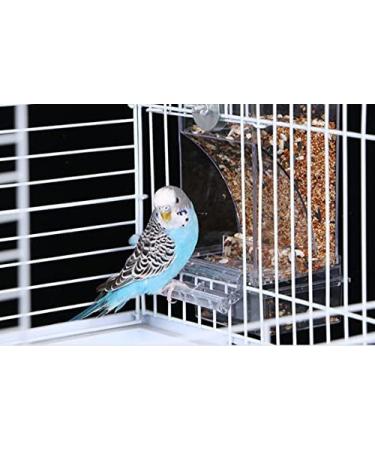 Automatic No Mess Bird Feeder for Parakeet Canary Cockatiel Finch - Bird Cage Accessories - Buy Online on GoSupps.com
