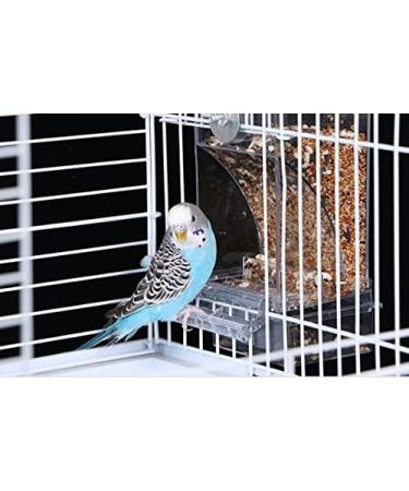 Automatic Bird Feeder No Mess Bird Feeder Bird Cage Feeder Bird Cage Accessories for Parakeet Canary Cockatiel Finch - Buy Online on GoSupps.com