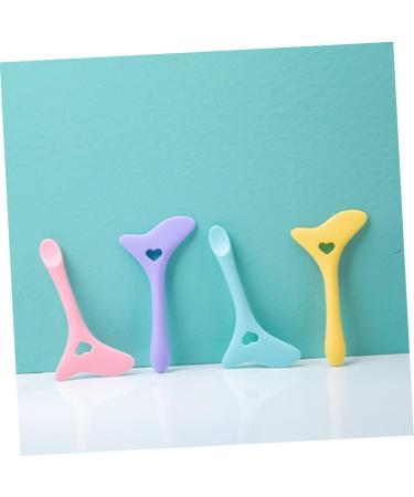 Angoily Eyeliner Aid Silicone Molds Eyeshadow Multipurpose Tool Eyeliner Applicator Tool Eyelash Spoon 11.7X5.9CM Blue - Buy Online on GoSupps.com
