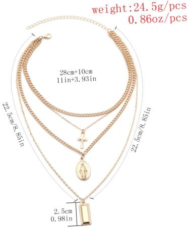 COLLBATH Necklaces Choker Necklace Women Chain Multilayer Necklace Pendant Miss Vintage Jewelry - Buy Online on GoSupps.com