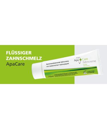 Apacare toothpaste savings set 2 x 75ml with liquid tooth enamel smoothes overwhelms with a protective layer and brightens your teeth.