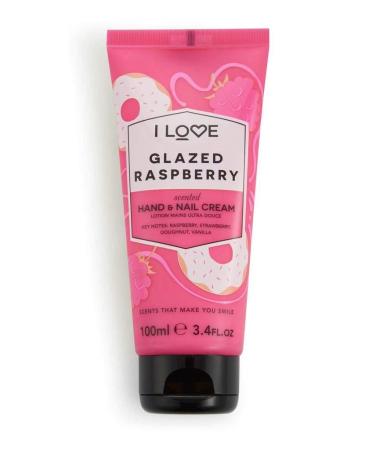 I Love Signature Glazed Raspberry Hand & Nail Cream with Shea Butter & Organic Coconut Oil - 100ml Moisturizing & Rejuvenating for Soft Skin - Buy Online on GoSupps.com