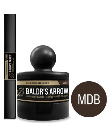 Hairline Powder by The Beard Struggle - Root Touch Up Hair Color for Men | Conceals Hair Loss & Bald Spots | Sweat Resistant Dark Brown - Buy Online on GoSupps.com