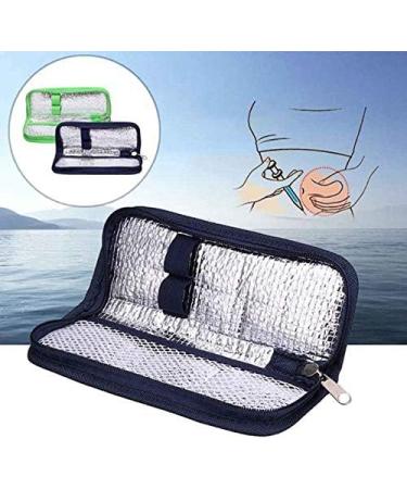 Dewedrt Insulin Cooler Travel Case Diabetic Medication Organizer Cooler Bag Green - Buy Online on GoSupps.com