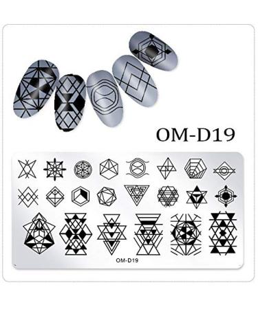 WOKOTO 5Pcs Nail Stamping Set - Classic Geometric Stars Nail Art Kit for Women and Girls - Buy Online on GoSupps.com