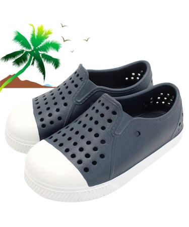 Ryhoow Kids Water Shoes Breathable Garden Clogs Lightweight Sandal Anti-Slip Quick Dry Beach Sneaker Outdoor & Indoor 10.5-11 Little Kid Blue