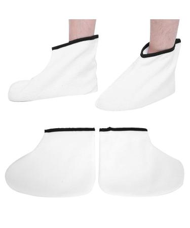 ZJchao Paraffin Booties Adjustable Hook Loop Design Assisting Paraffin Wax Heat Preservation with Beauty Wax Foot Care and Maintenance