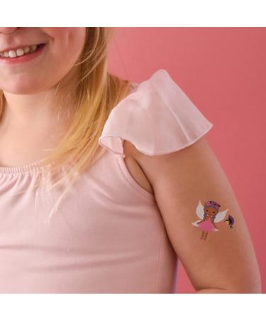 Kids Fairies Variety Set - 25 Assorted Premium Waterproof Metallic Temporary Tattoos for Girls - Buy Online on GoSupps.com
