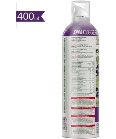  Italian Gourmet E.R. SPRAYLEGGERO Pack of 3 bottles of extra virgin olive oil flavored with garlic 400 ml thanks to the practical sprayer you can save up to 90% of the oil + 400 g gourmet Italian polpa - Buy Online on GoSupps.com