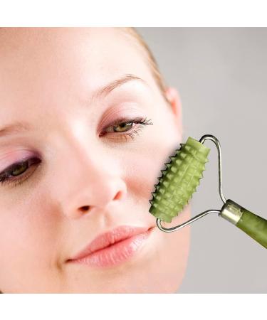 Face Roller | Multifuncational Jade Roller for Neck - Smooth Sturdy and No Squeaky Face Massager Tool for Reducuing Morning Puffiness and Getting The Skin Refreshed Fovolat - Buy Online on GoSupps.com