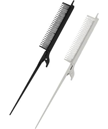 Highlight Clip Comb Multipurpose Hair Dyeing Section Rat Tail Comb Brush Styling Tools for Hairstylist - Buy Online on GoSupps.com