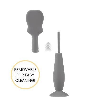 2 Pack Silicone Baby Diaper Cream Brush & Spatula Set - Gray & White | Butt Paste Applicator for Newborns - Buy Online on GoSupps.com