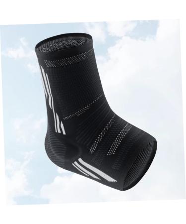 Buy 1pc Silicone Ankle Brace - Support Sleeve for Sprained Ankle | Black Ankle Pads for Running - 24x11cm - Buy Online on GoSupps.com