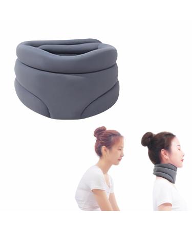 Dzpuhuojz Cervicorrect Neck Brace Neck Brace for Neck Pain and Support - Soft Cervical Collar Neck Support for Relief of Cervical Spine Pressure for Women & Men (grey)