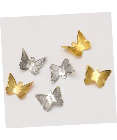 FOMIYES 200 Pcs Tiara Hairpin Accessories Hair Elastics Pendant Iron Accessories Headgear Headband Tassel 1.2*1*0.8cm As Shown - Buy Online on GoSupps.com