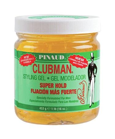 Clubman Pinaud Superhold Styling Gel Specially Formulated for Men 16-Ounce (Pack of 3)