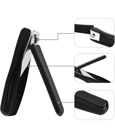 SVAASA Nail Clippers Splash-Proof Nail Clippers Set Stainless Steel Single Creative Diagonal Anti-Splash Nail Cutter Nail Trimmer - Buy Online on GoSupps.com