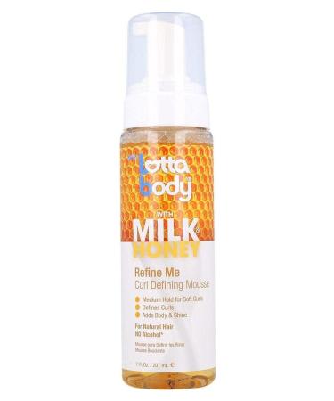 Lotta Body Mousse Curl Define Milk & Honey 7 Ounce Refine Me (207ml) (Pack of 2)
