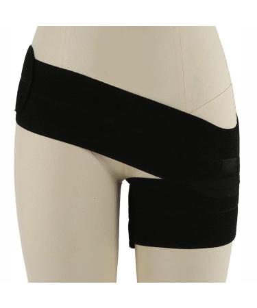 Keduoduo thigh support groin support compression lifter breathable closed sciatica support belt professional feature pocket for men and women M