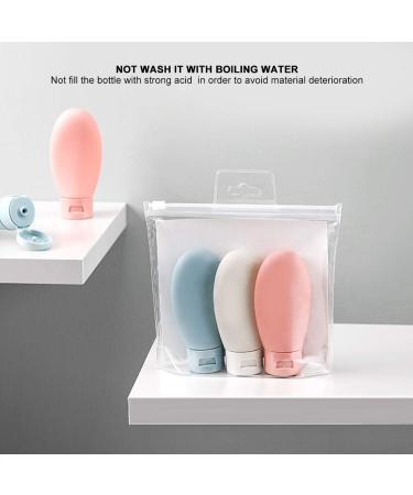Silicone Base Travel Bottles Set - 3 PCS Leakproof Empty Shampoo & Lotion Containers for Trips & Home Use - Buy Online on GoSupps.com