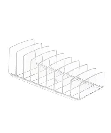 LOOMIKKE Eyeshadow Palette Storage Holder, 9 Divided Grids, Clear Makeup Organizer