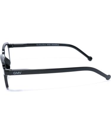 Gian Marco Venturi Unisex Sondrio Reading Glasses - Stylish Black Eyewear for Comfortable Reading - International Shipping Available - Buy Online on GoSupps.com