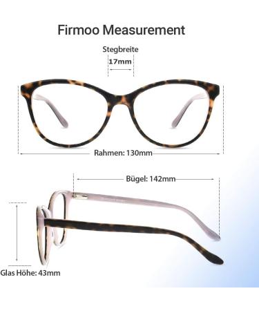 Firmoo 2.0x Cat Eye Anti Blue Light Reading Glasses for Women - Pink Tortoise Prescription Computer Glasses | Reduce Eye Strain & Headaches - Buy Online on GoSupps.com