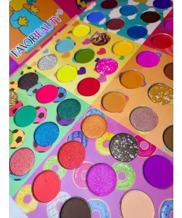 Eyeshadow Palette Glitter Eyeshadows 54 colors for all girls (Simpson) 1 Ounce (Pack of 1) Pink