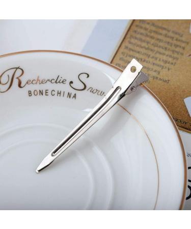 50 Pieces Duck Bill Clips BetterJonny Silver Hair Clips 7cm Metal Hair Curl Clips Hairpins Alligator Hair Clips for Hair Styling Hair Coloring Hair Salon Hair Extensions - Buy Online on GoSupps.com