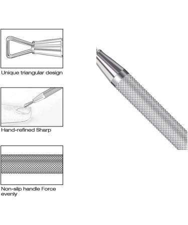 Cuticle Pusher Nail Armor Stainless Steel Triangle Cuticle Peeler Scraper Remove Gel Nail Polish Nail Art Manicure Remover Tool Nail armor - Buy Online on GoSupps.com